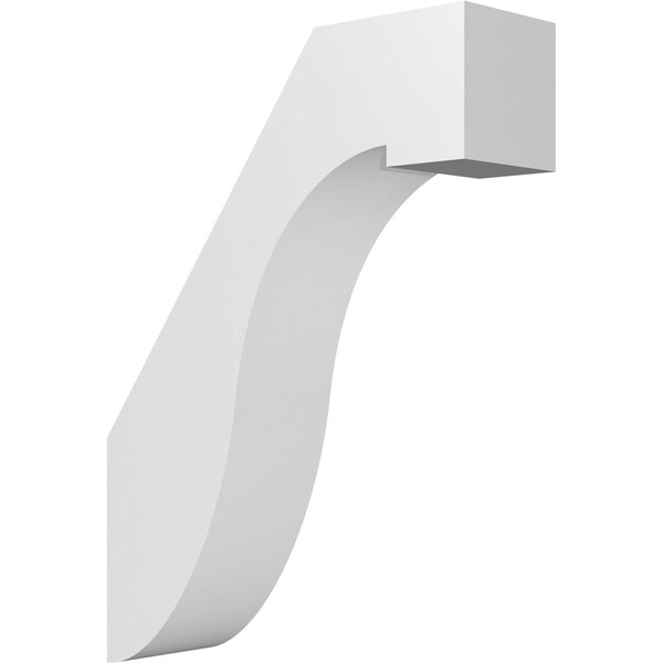 Ekena Millwork 5-in. W x 16-in. D x 22-in. H Del Monte Architectural Grade PVC Knee Brace BRCP05X16X22DEL - main